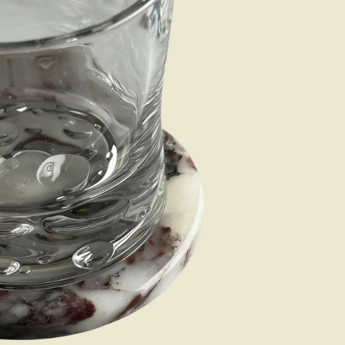 Calcutta Violet Marble Coaster (Set of 4)