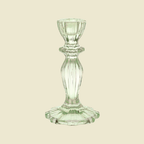 Glass Candle Holders - Navy (Set of 2)
