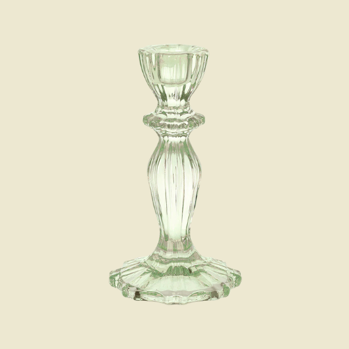 Glass Candle Holders - Navy (Set of 2)