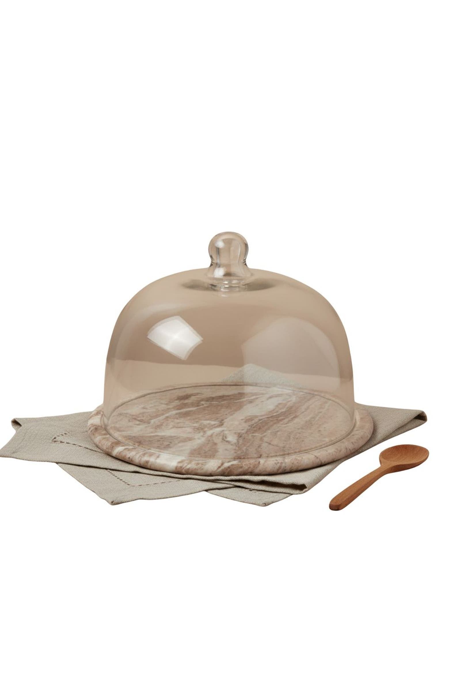 Waterfall Marble Glass Cloche